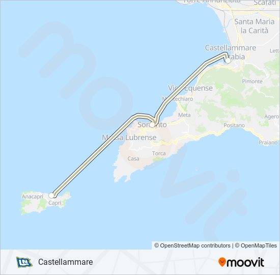 NLG ferry Line Map