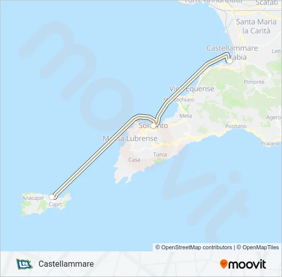 NLG Ferry Line Map