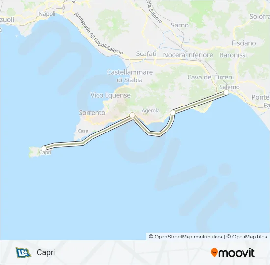 NLG Ferry Line Map