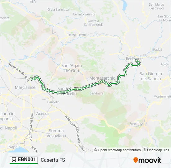 EBN001 Bus Line Map