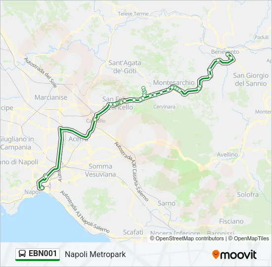 EBN001 Bus Line Map