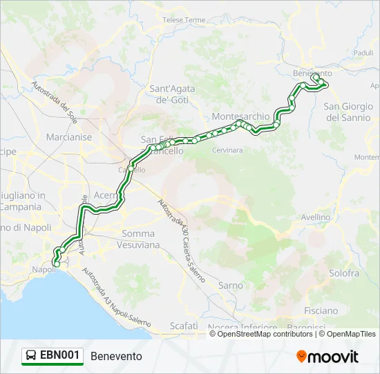 EBN001 Bus Line Map
