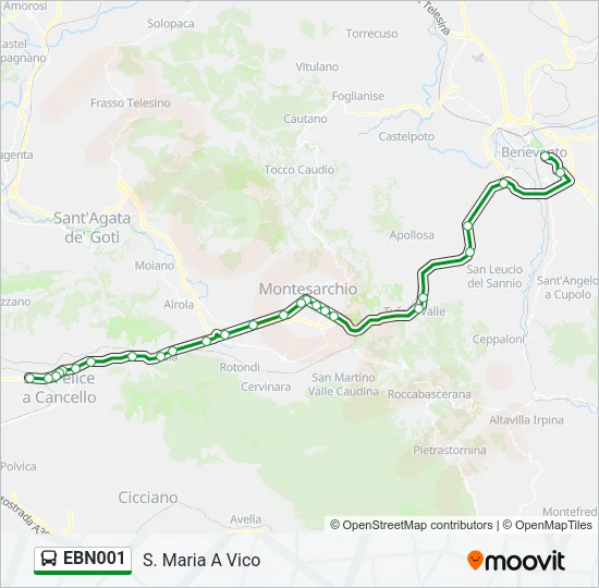 EBN001 Bus Line Map
