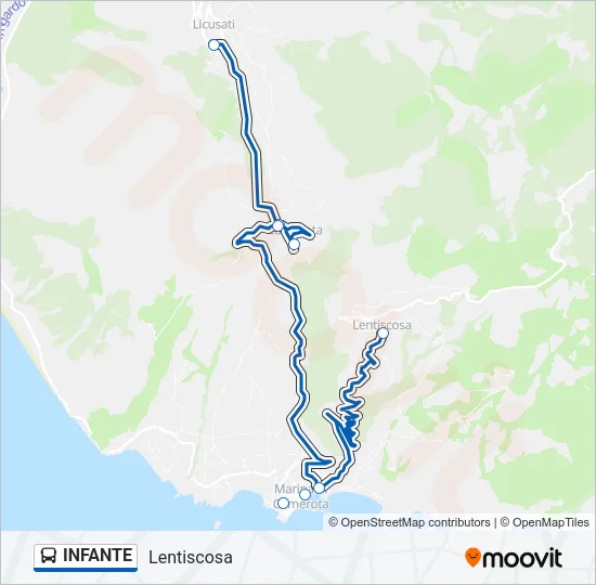 INFANTE Bus Line Map
