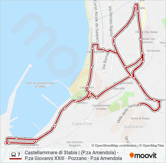 7 Bus Line Map
