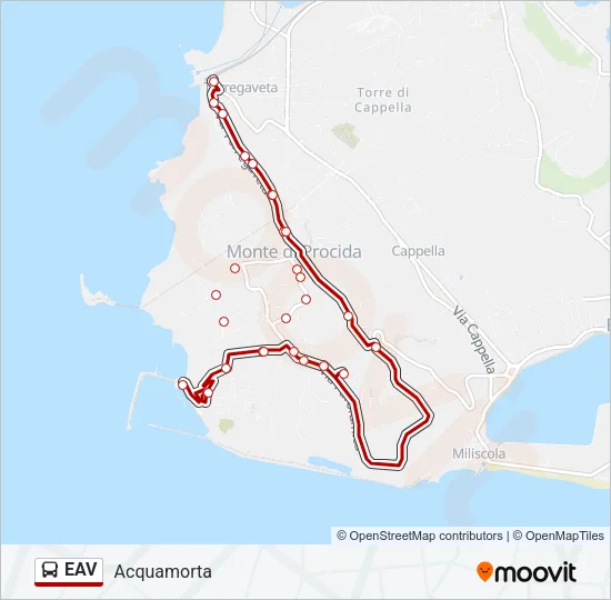 EAV Bus Line Map