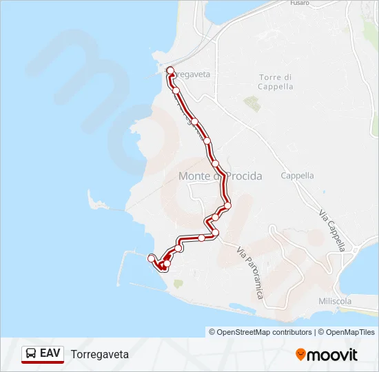 EAV Bus Line Map