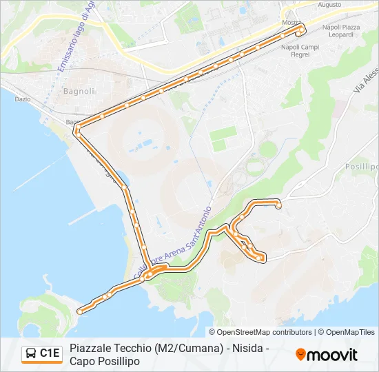 C1E Bus Line Map