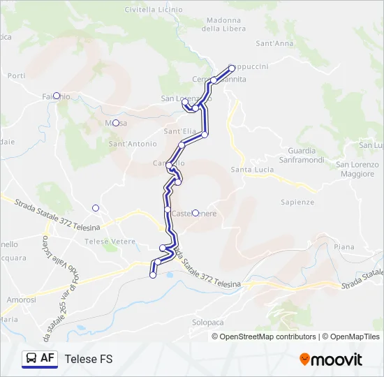 AF Bus Line Map