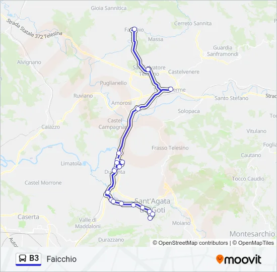 B3 Bus Line Map