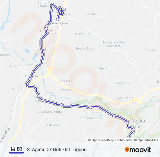 B3 Bus Line Map