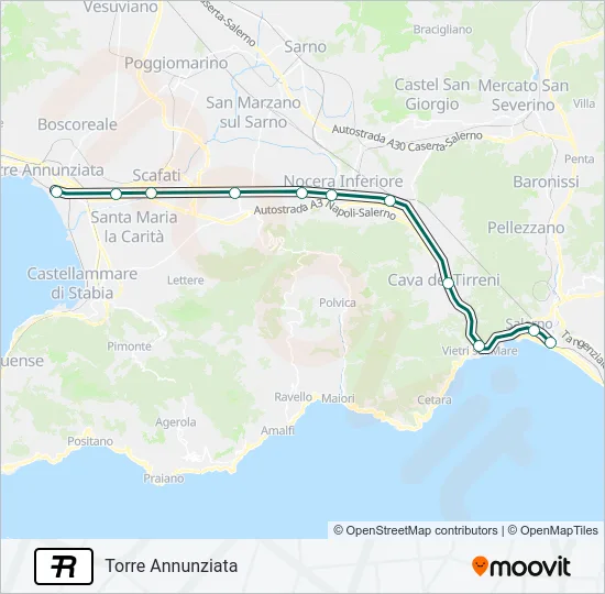 R Train Line Map