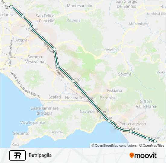 R Train Line Map
