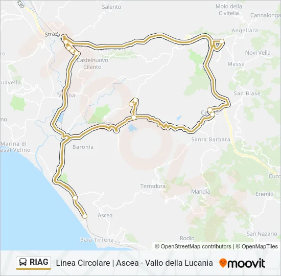 RIAG Bus Line Map