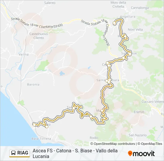 RIAG Bus Line Map