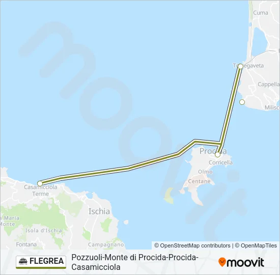 FLEGREA Ferry Line Map