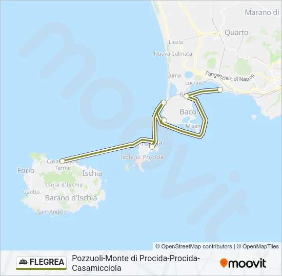 FLEGREA Ferry Line Map