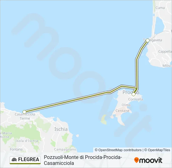 FLEGREA Ferry Line Map
