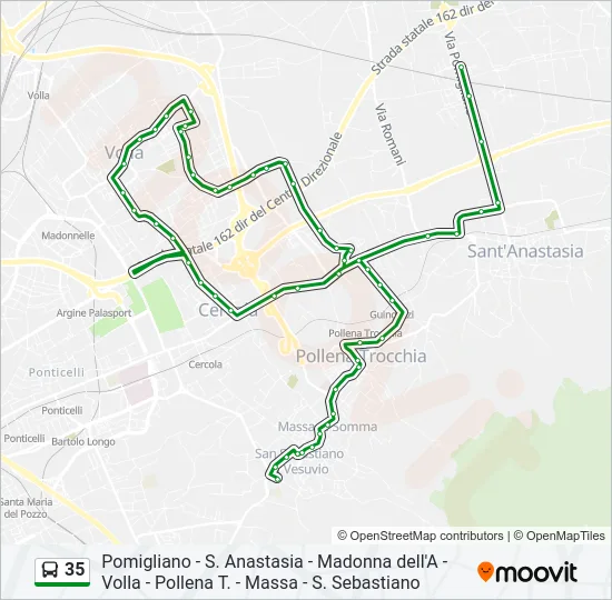 35 Bus Line Map