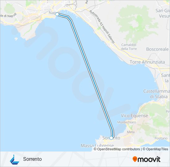 ALILAUR ferry Line Map