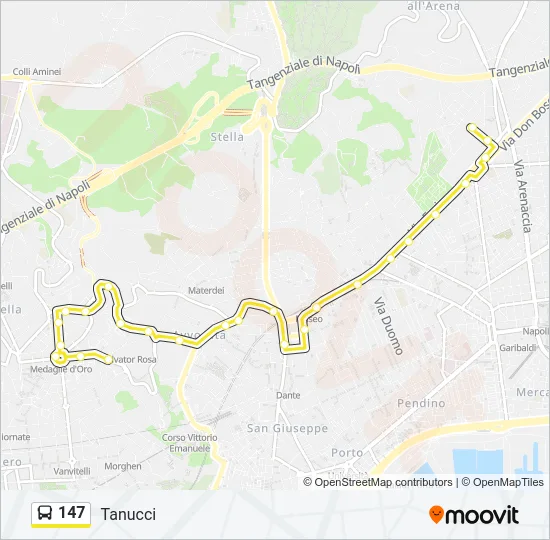 147 Bus Line Map