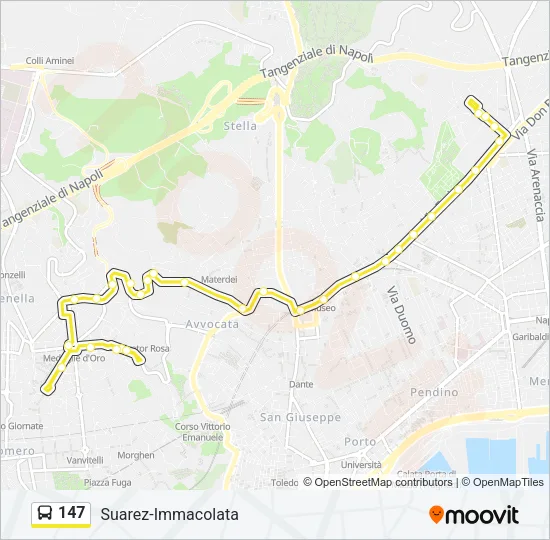 147 Bus Line Map