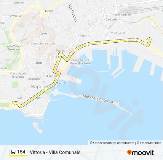 154 Bus Line Map
