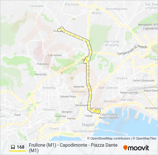168 Bus Line Map