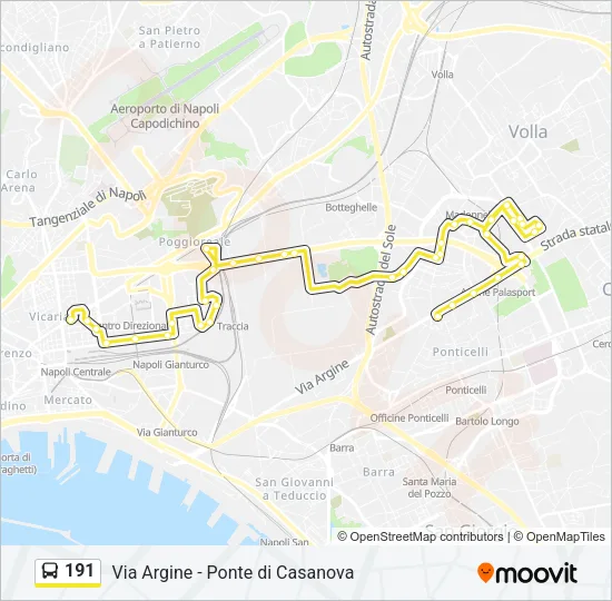 191 Bus Line Map
