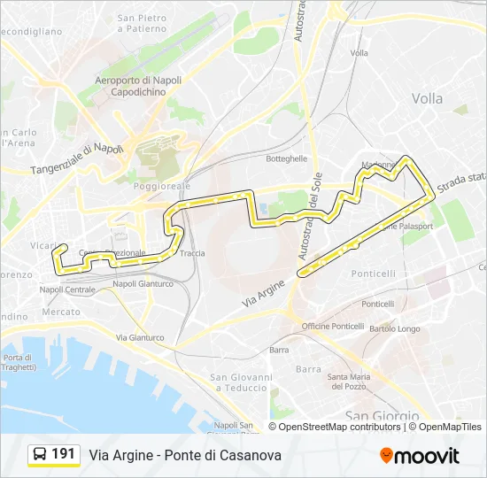 191 Bus Line Map