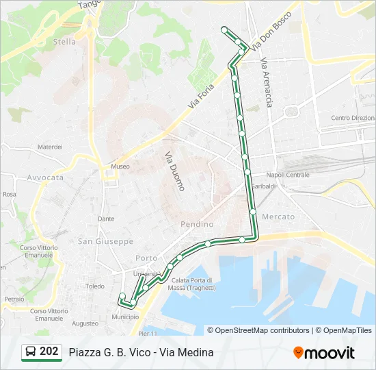 202 Bus Line Map