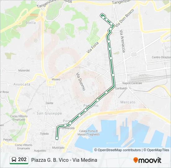 202 Bus Line Map