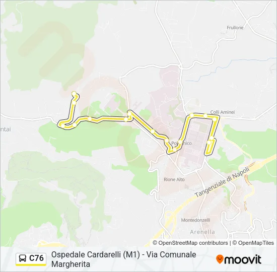 C76 Bus Line Map