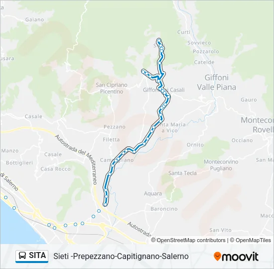 SITA Bus Line Map