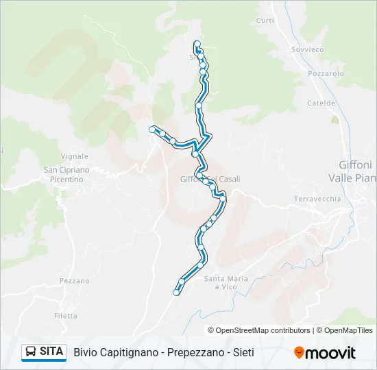 SITA Bus Line Map