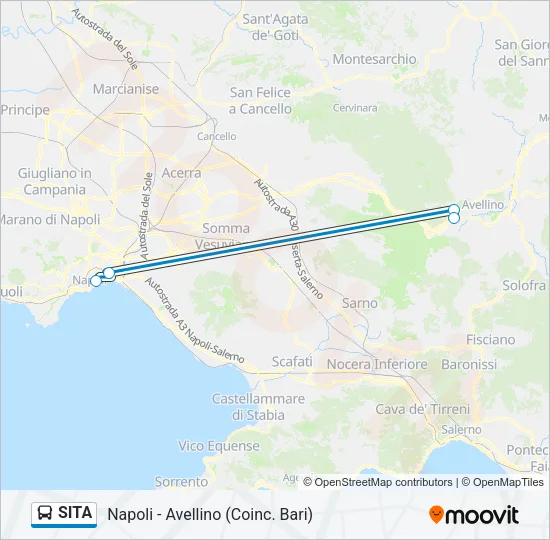 SITA Bus Line Map