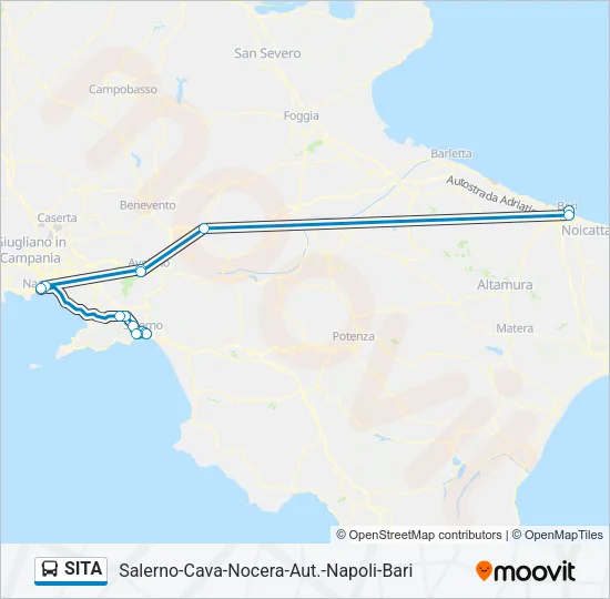 SITA Bus Line Map