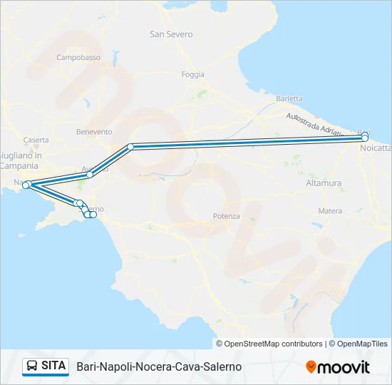 SITA Bus Line Map