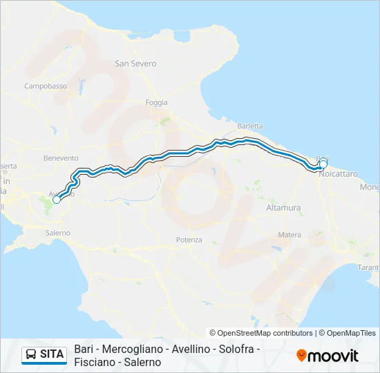 SITA Bus Line Map