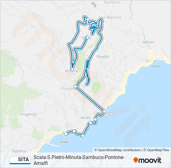 sita Route: Schedules, Stops & Maps - Scala-S.Pietro-Minuta-Sambuco-Pontone- (Updated)