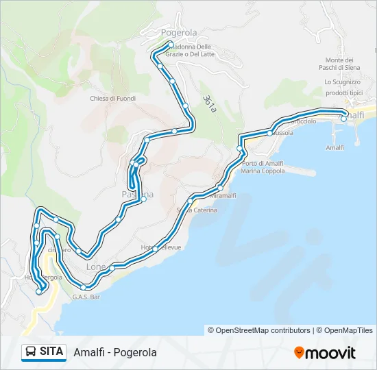 SITA Bus Line Map