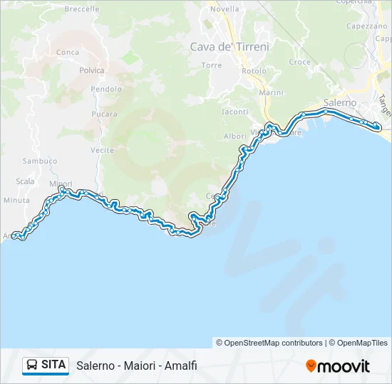 SITA Bus Line Map