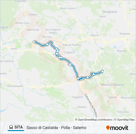 SITA Bus Line Map