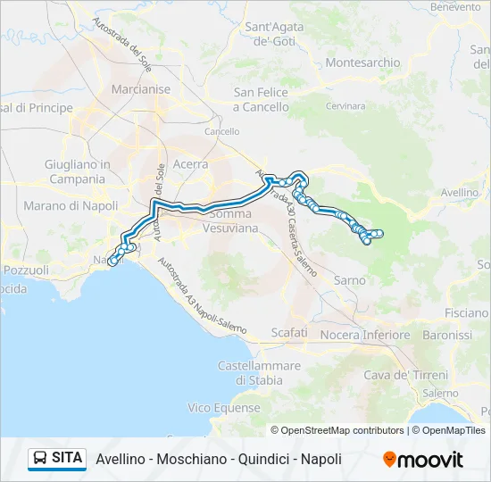 SITA Bus Line Map
