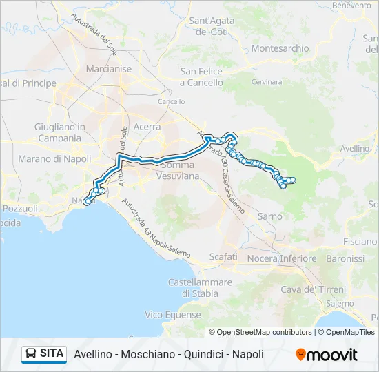 SITA Bus Line Map