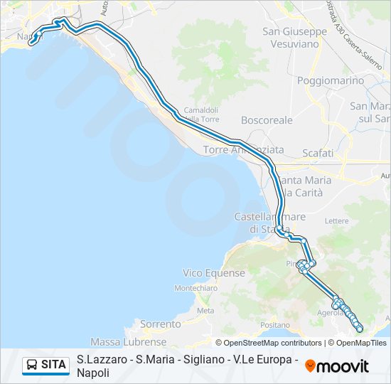 SITA bus Line Map