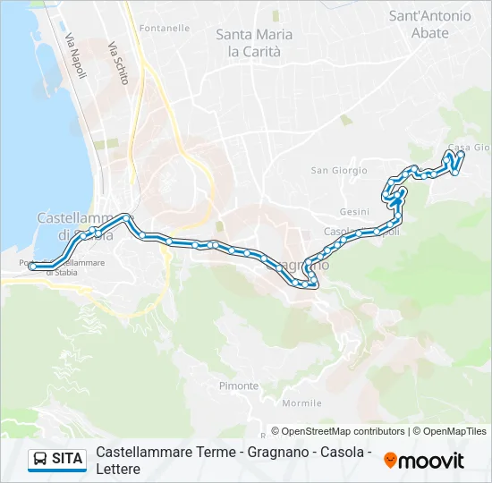 SITA Bus Line Map