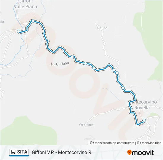 SITA Bus Line Map