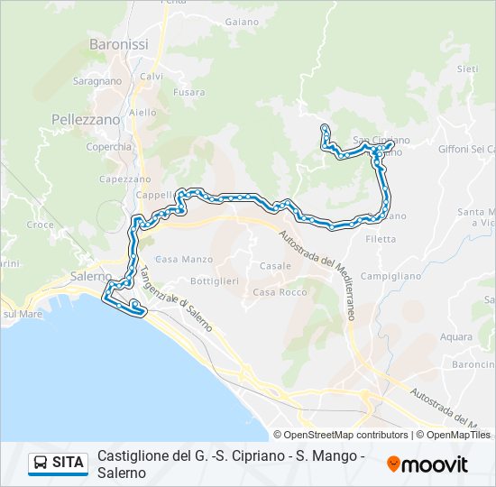 SITA bus Line Map