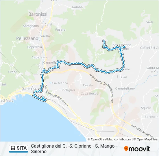 SITA Bus Line Map